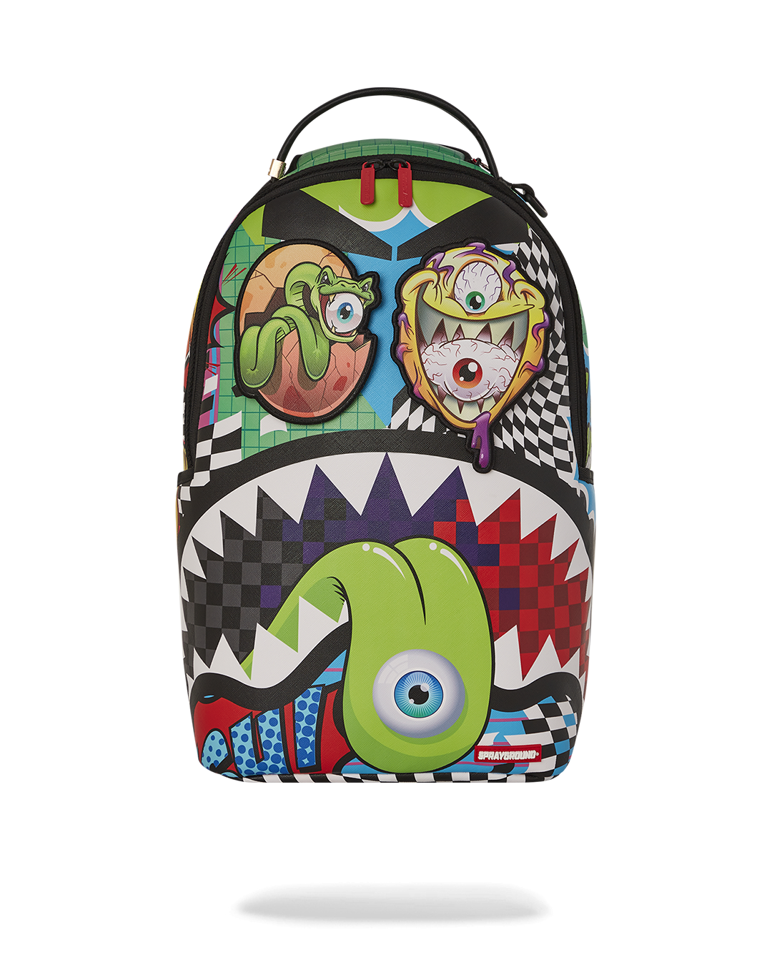 PSYCHO WORLD OF FUN BACKPACK (WITH REMOVABLE VELCRO EYE PATCHES)