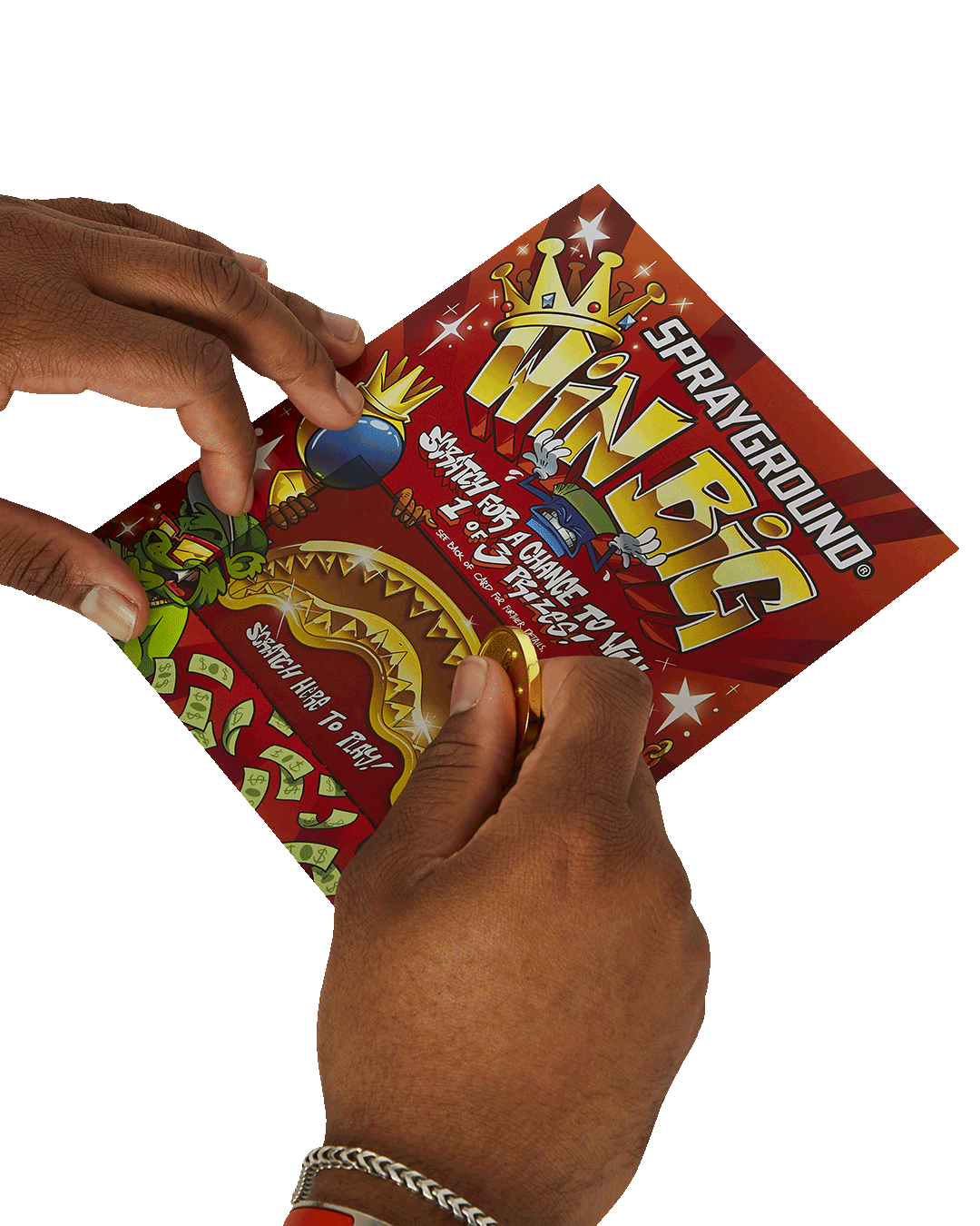 SPRAYGROUND® BACKPACK BIG MONEY BIG MONEY (WITH SCRATCH OFF PLAYING CARD) BACKPACK