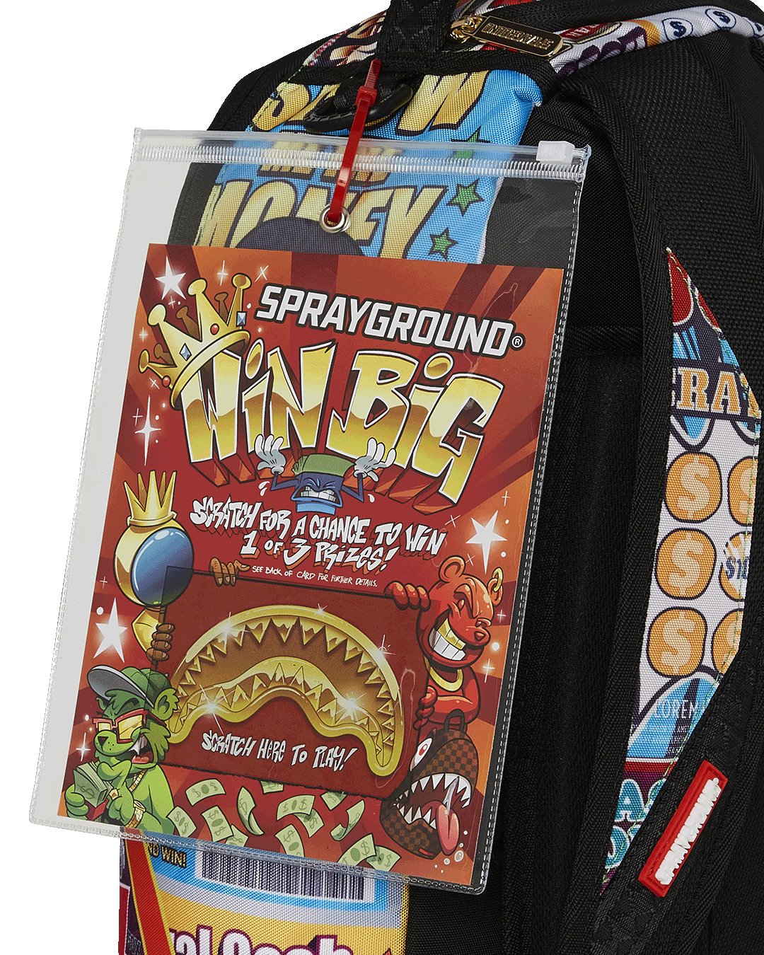 SPRAYGROUND® BACKPACK BIG MONEY BIG MONEY (WITH SCRATCH OFF PLAYING CARD) BACKPACK