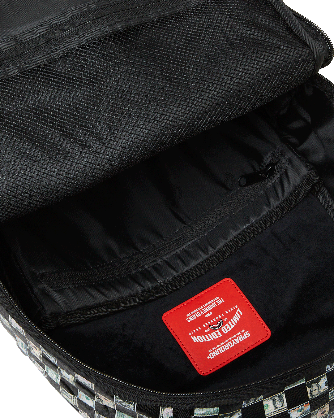 SPRAYGROUND® BACKPACK MONEY CHECK PATTERN DLX BACKPACK