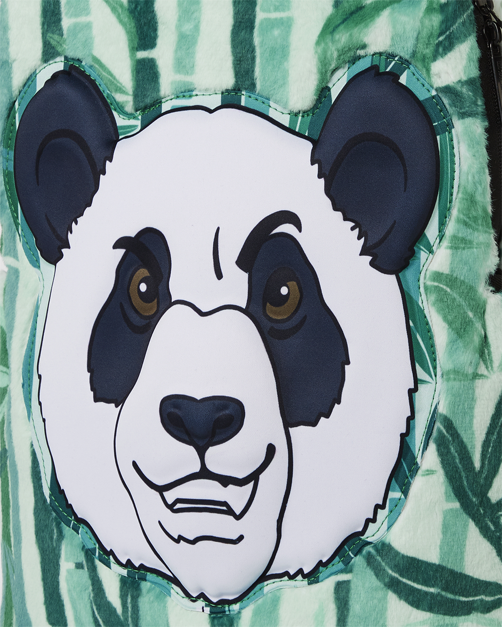 PANDA COZY VELOUR FUR BACKPACK