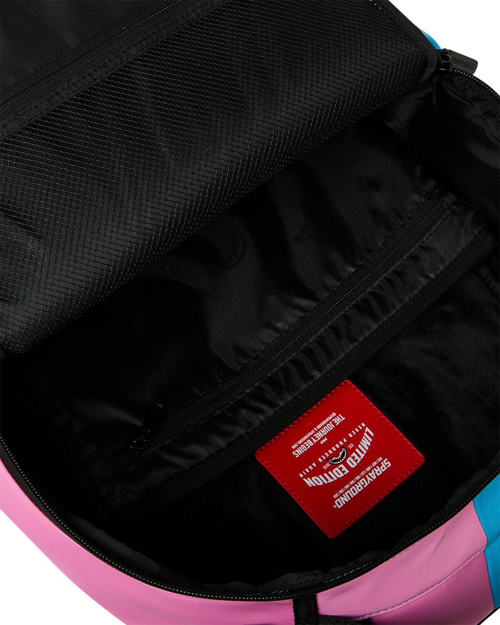SPRAYGROUND® BACKPACK SHARK CENTRAL COTTON CANDY SPLIT BACKPACK