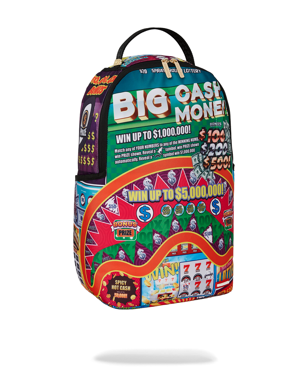 SPRAYGROUND® BACKPACK BIG MONEY BIG MONEY (WITH SCRATCH OFF PLAYING CARD) BACKPACK