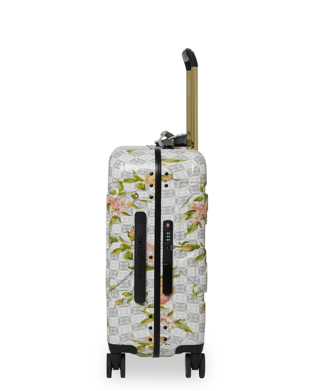 A.I. AFRICAN INTELLIGENCE ELEGANT ENERGY SHARKITECTURE CARRY-ON LUGGAGE - SANDFLOWER COLLAB