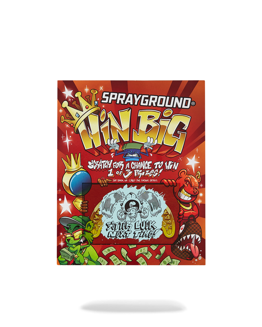 SPRAYGROUND® BACKPACK BIG MONEY BIG MONEY (WITH SCRATCH OFF PLAYING CARD) BACKPACK