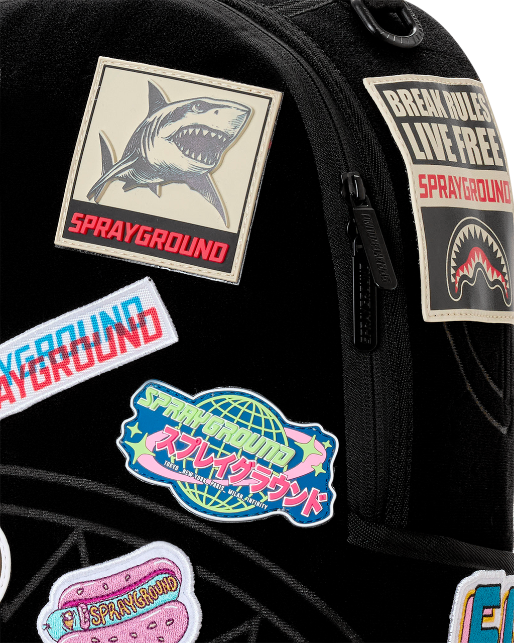 SPRAYGROUND® BACKPACK BUNCH OF VELCRO PATCHES TO MAKE YOUR BACKPACK