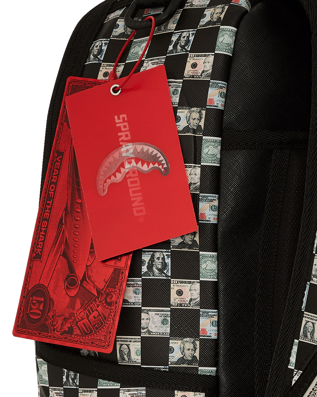 SPRAYGROUND® BACKPACK MONEY CHECK PATTERN DLX BACKPACK