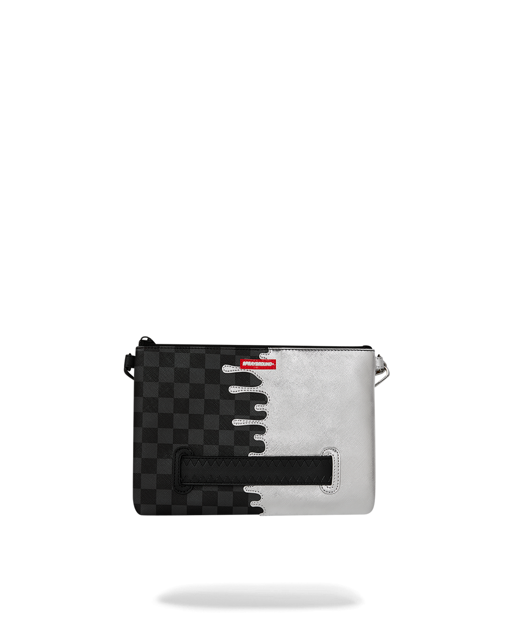 SPRAYGROUND® POUCHETTE SILVER SIDE DRIP CROSSOVER CLUTCH