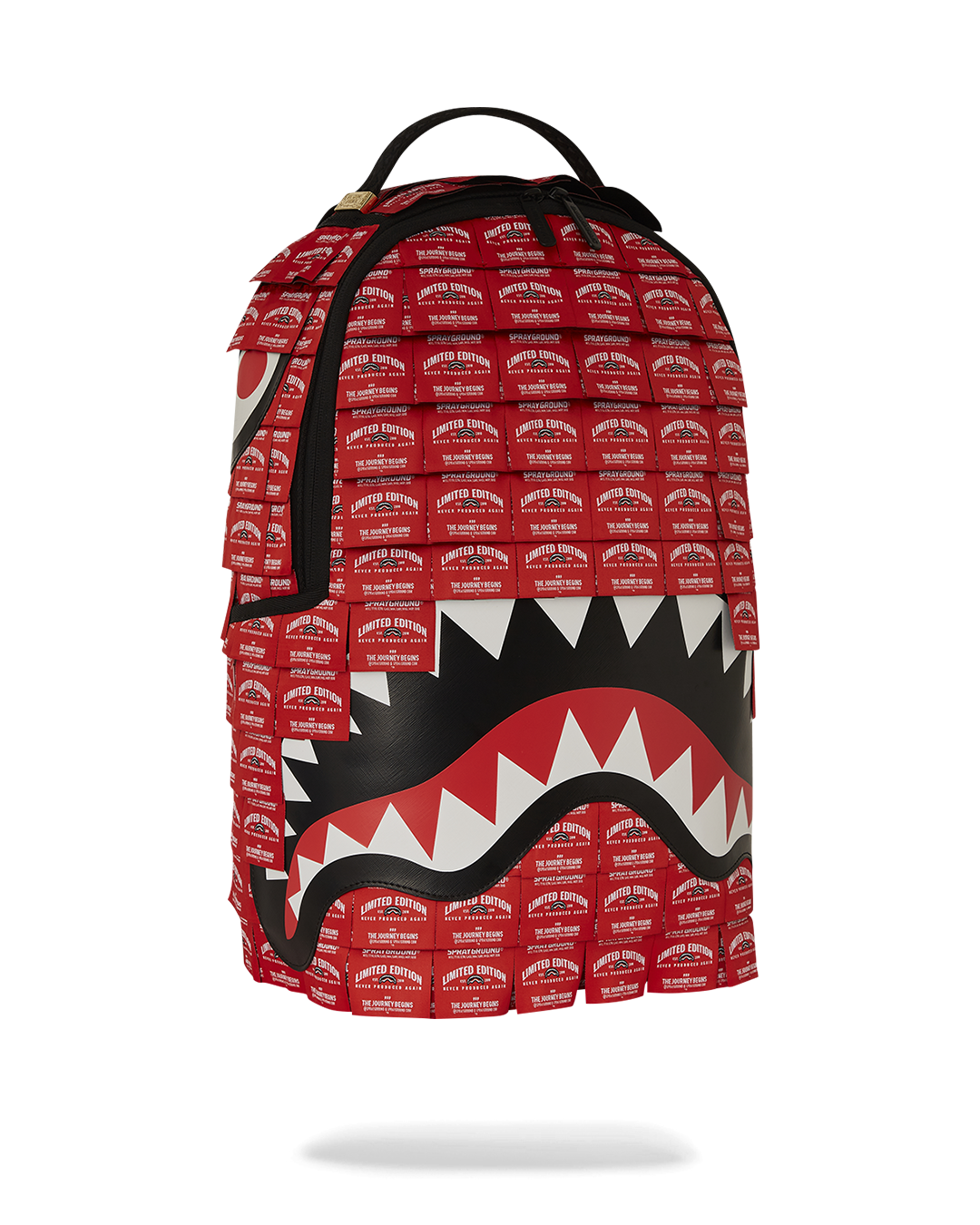 MADE OF WOVEN LABELS SHARK BACKPACK