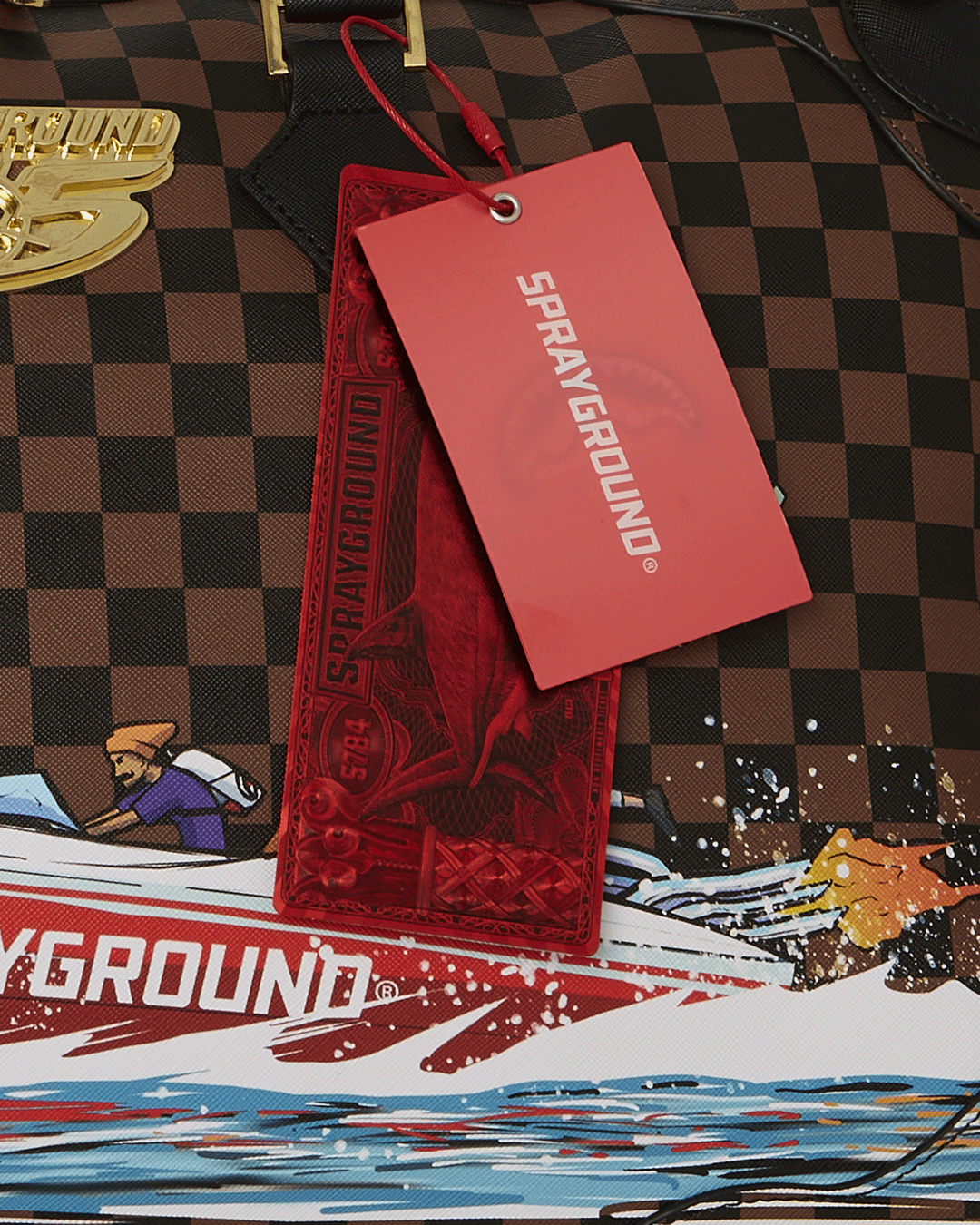 THE 305 SPEEDBOAT GETAWAY PYRAMID DUFFLE