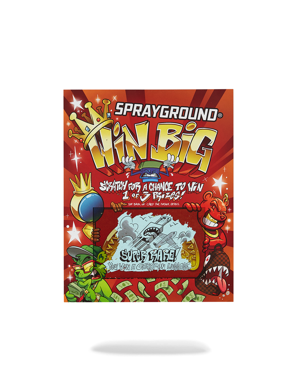 SPRAYGROUND® BACKPACK BIG MONEY BIG MONEY (WITH SCRATCH OFF PLAYING CARD) BACKPACK