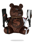 SPRAYGROUND® BACKPACK BEAR WEARING BACKPACK AS A BACKPACK