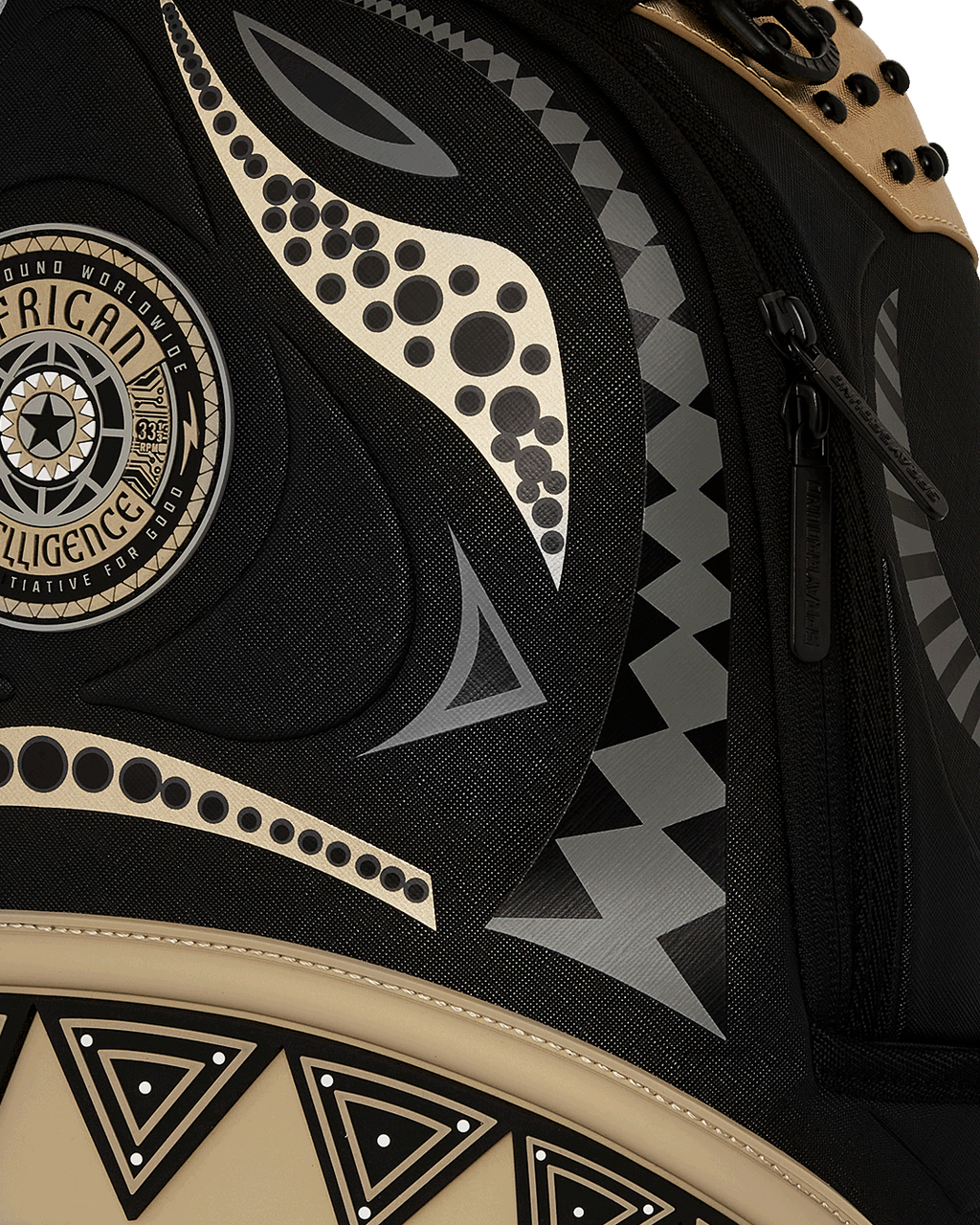 A.I. AFRICAN INTELLIGENCE SHARKS OF THE GOLD OCEAN BACKPACK - SANDFLOWER COLLAB