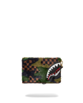 SPRAYGROUND® POUCHETTE 3AM GREEN FURR CROSSOVER CLUTCH