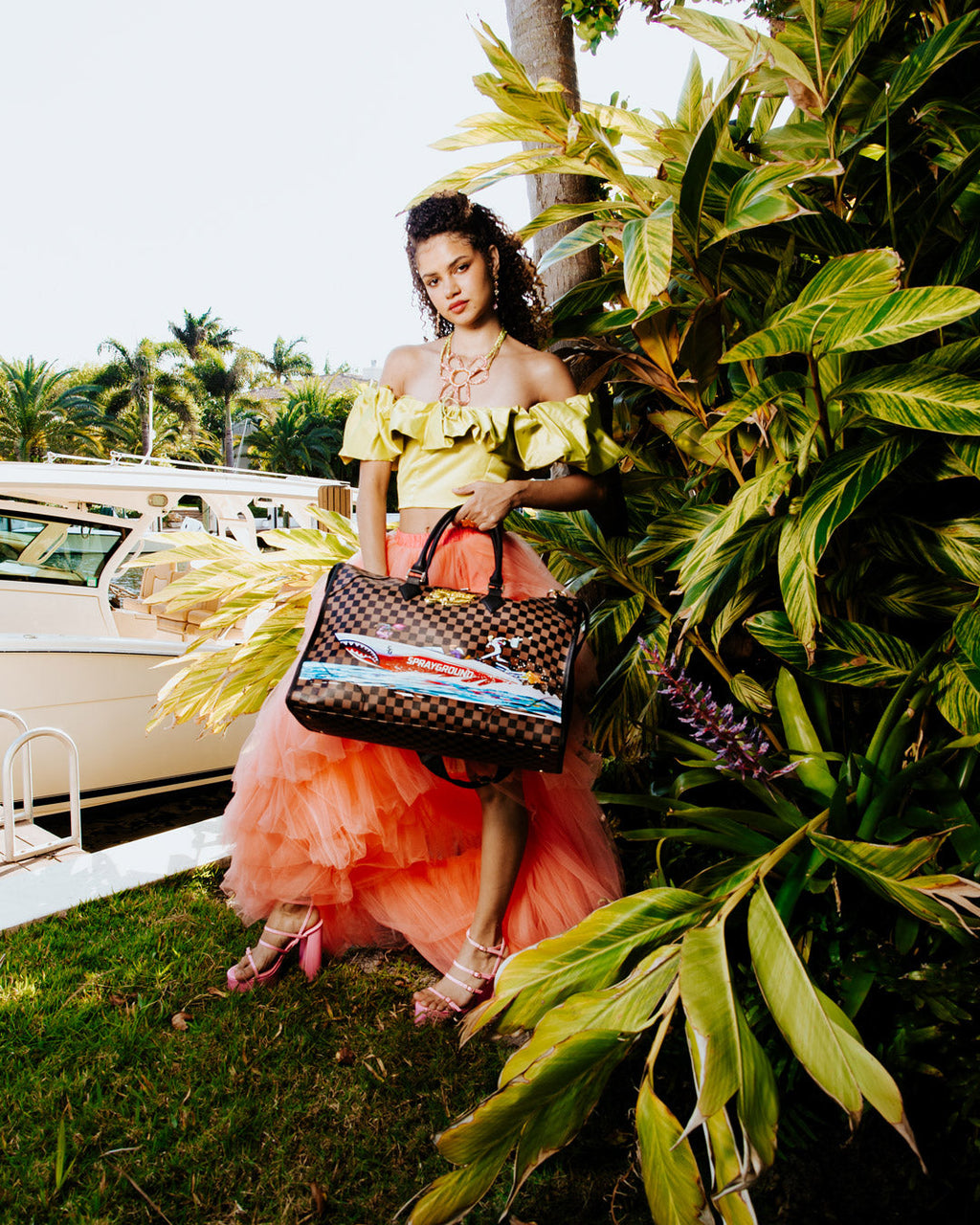 THE 305 SPEEDBOAT GETAWAY PYRAMID DUFFLE