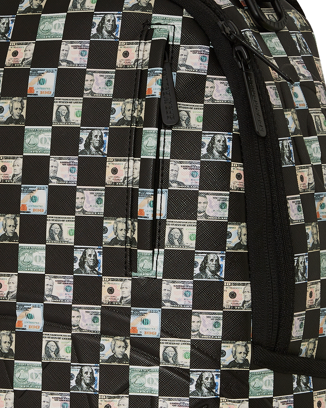 SPRAYGROUND® BACKPACK MONEY CHECK PATTERN DLX BACKPACK