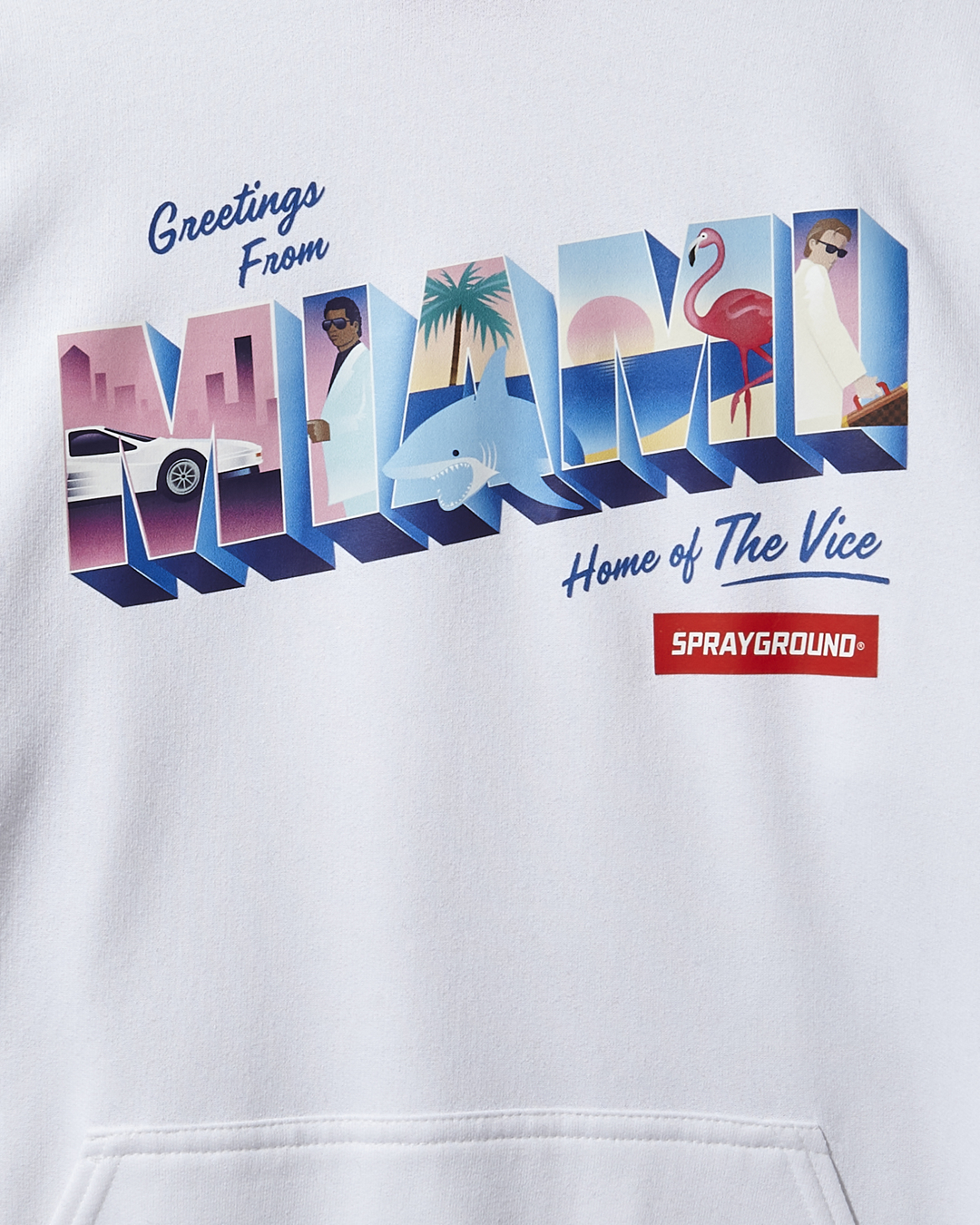 MIAMI VICE HOODY (WHITE)