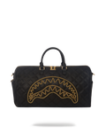 SPRAYGROUND® DUFFLE NOIR QUILT GOLD CHAIN SHARK DUFFLE